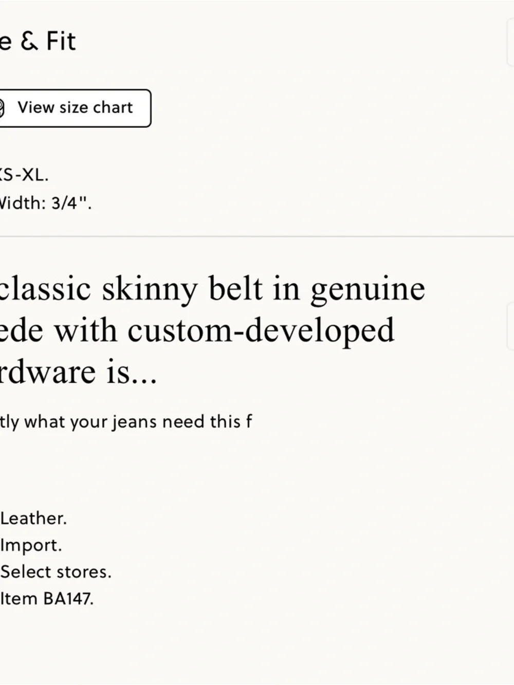 J. Crew Skinny Belt in Suede - Picture 2 of 2